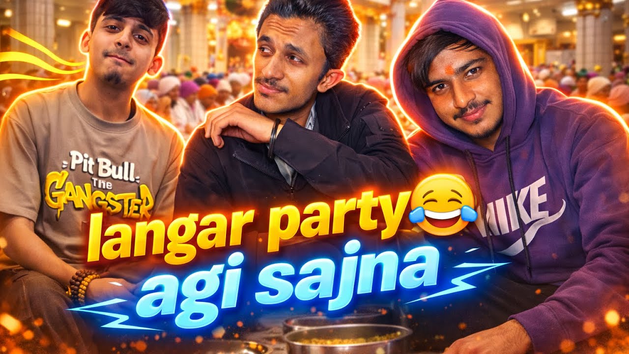 Langar party 😂 jithye lagar dekhya ohthye yarr mere 😂😂😂  hazii￼