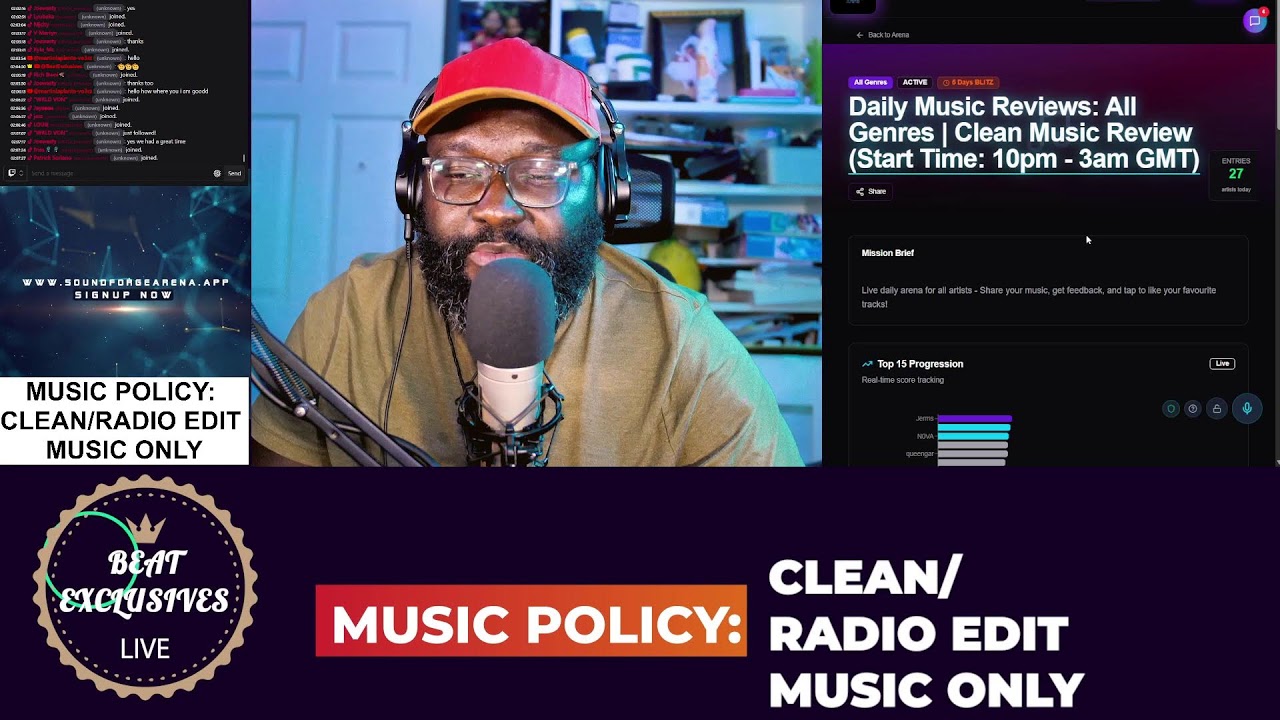 DAILY MUSIC REVIEW LIVE STREAM: ALL GENRES [This stream is for promotional purposes only]