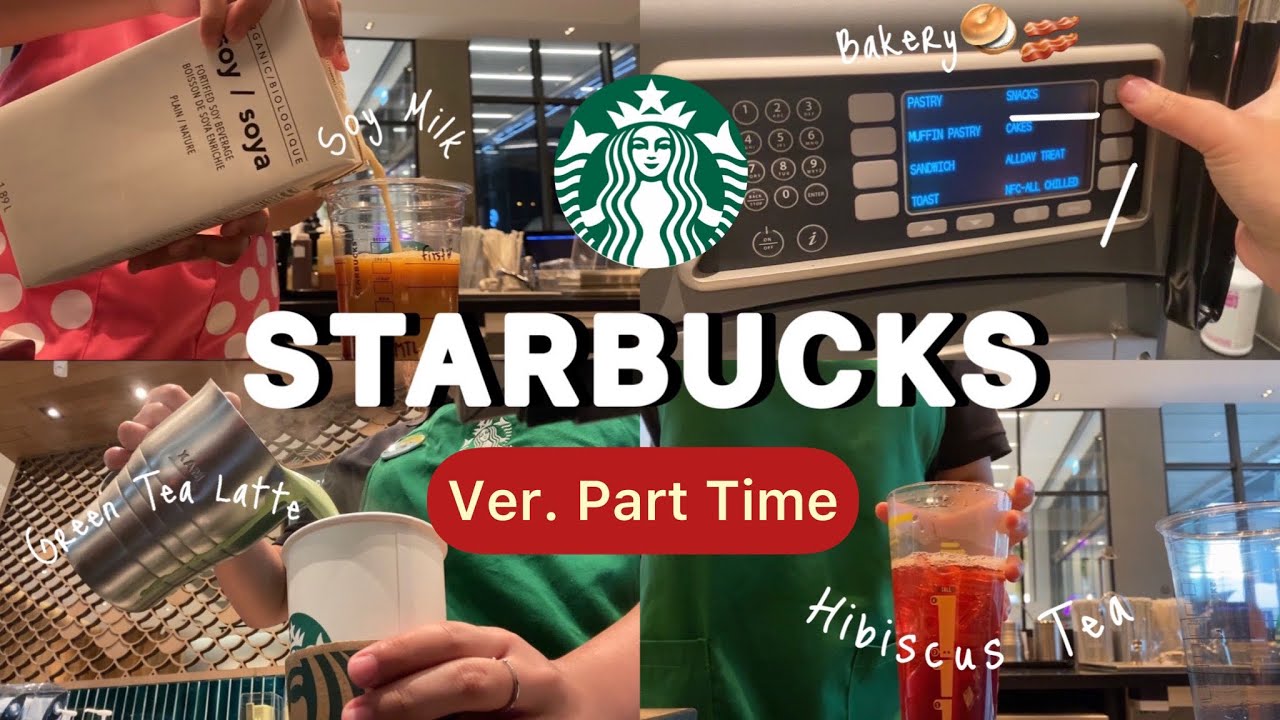 VLOG STARBUCKS | รวมเมนูยอดฮิตของสตาร์บัคส์ และการทำงานในร้าน อบขนม ทำเครื่องดื่ม🥯🥓🥪