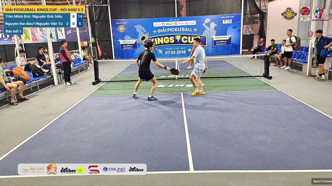 GIẢI PICKLEBALL KINGS CUP - ĐÔI NAM 5.2: TRẬN ĐẤU V3-B1