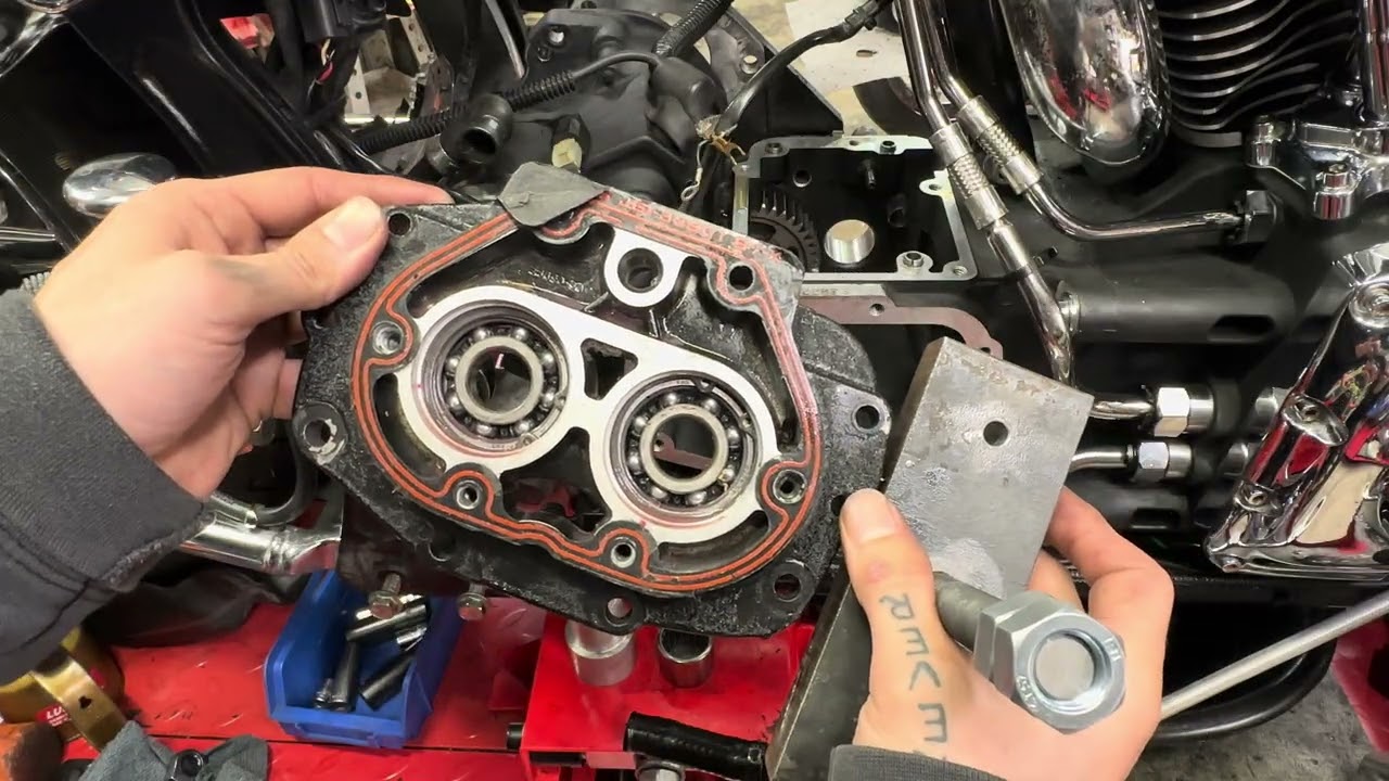 Установка подшипника промежуточного вала 5-ступенчатой ​​коробки передач Harley Davidson