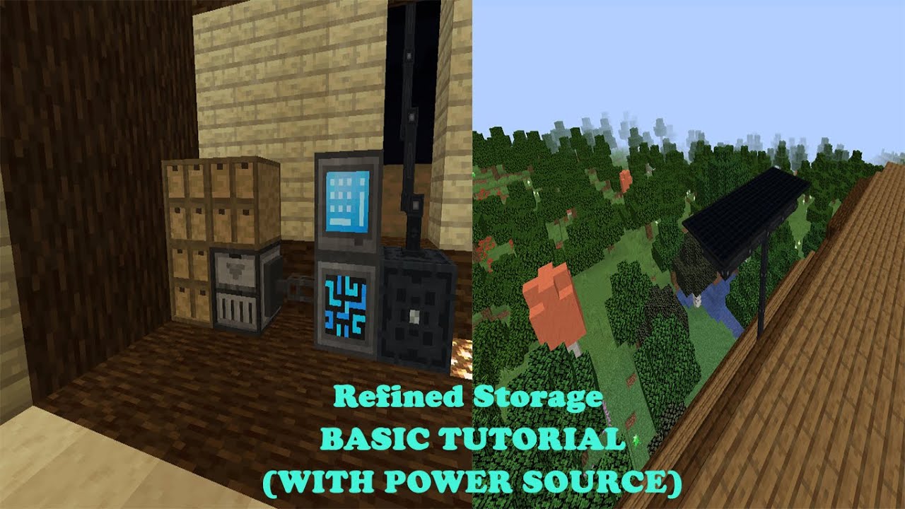 Refined Storage with Power Source | Quick and Simple tutorial for Beginners
