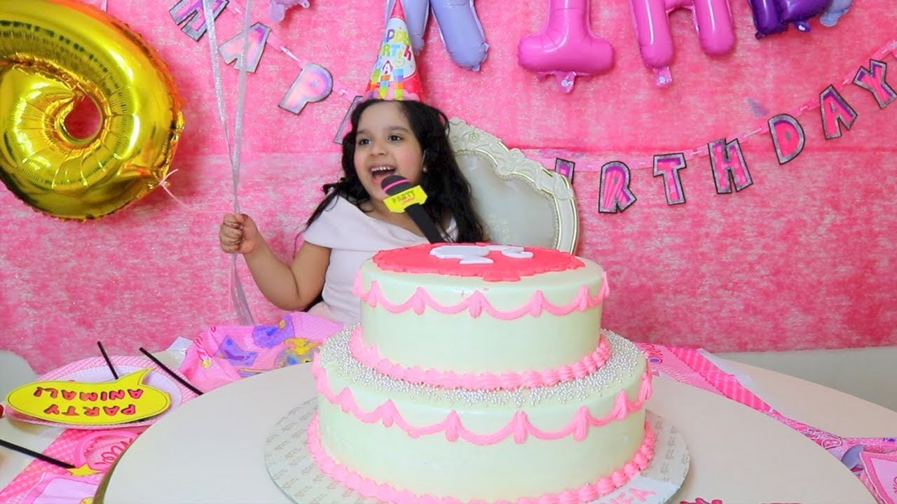 غنت في الحفلة ! عيد ميلاد شفا وأجمل كيكة باربي happy birthday party barbie cake