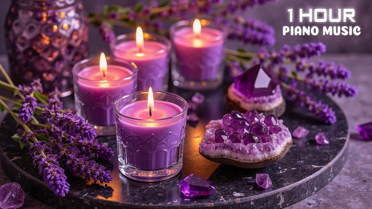 Gentle Piano & Candlelight Glow 🌙 Deep Sleep, Healing, Stress Relief & Inner Peace