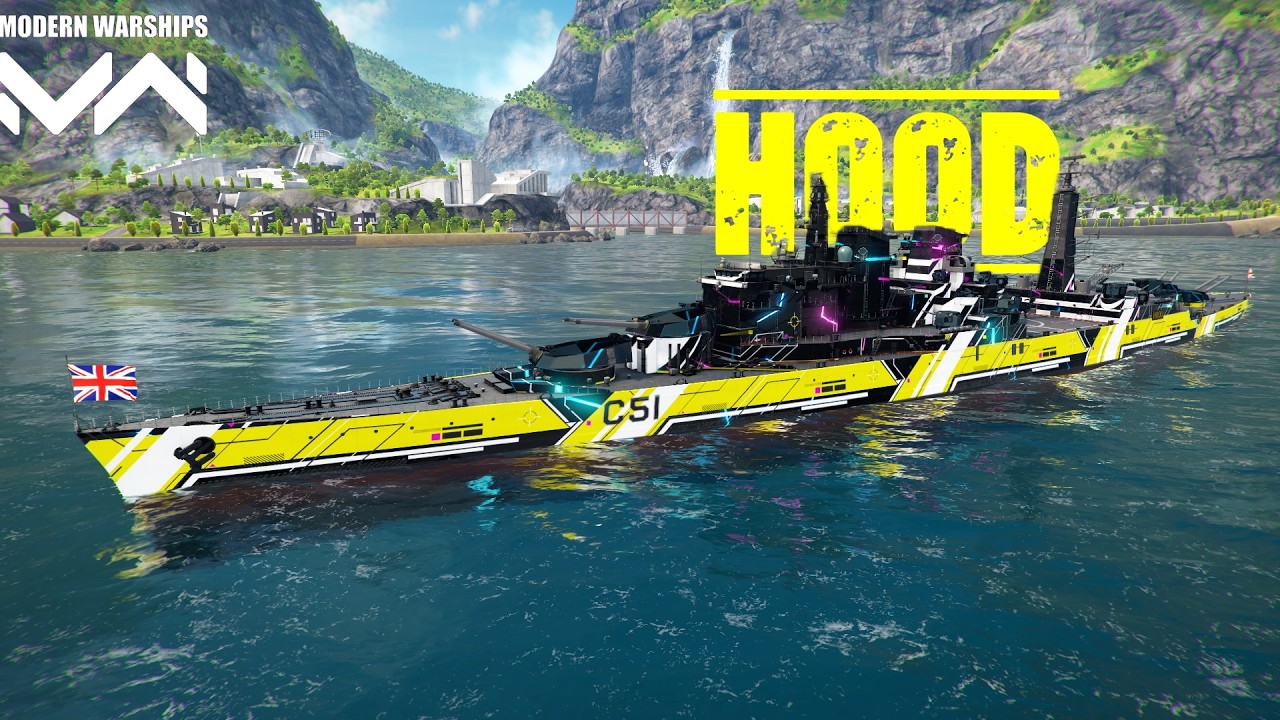HMS Hood Gameplay | Spesifikasi MONSTER | Modern Warships