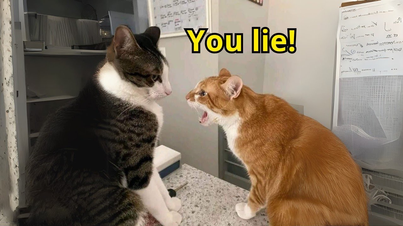When Talking Cats Start Accusing Each Other 😹🗣️