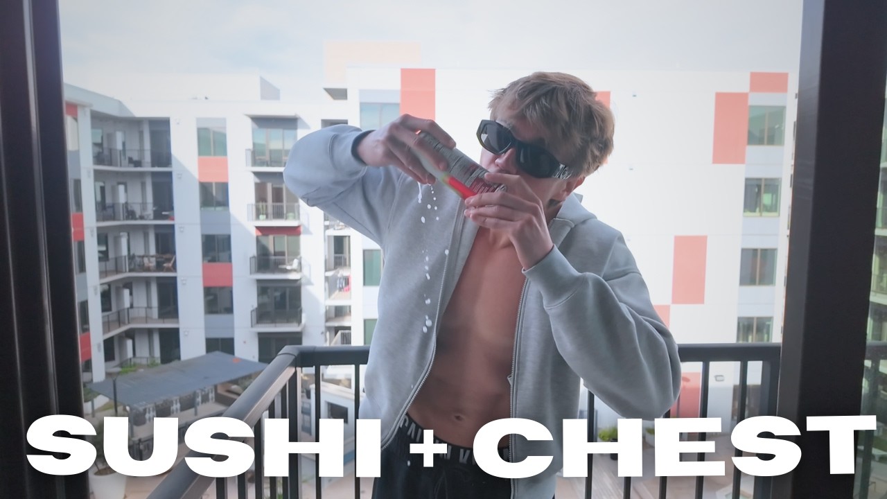 MASSIVE Sushi Cheat Day + Heavy Chest Workout