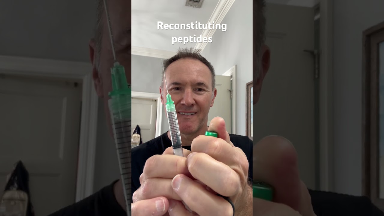 How to easily reconstitute peptides with bacteriostatic water