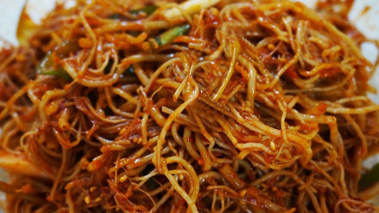 씀바귀 무침 쌉싸름하고 상큼한 씀바귀 뿌리 무침 만들기