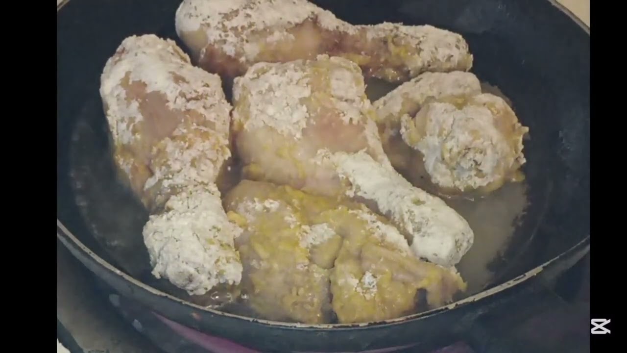 Making dunked chicken 🐔 😋 