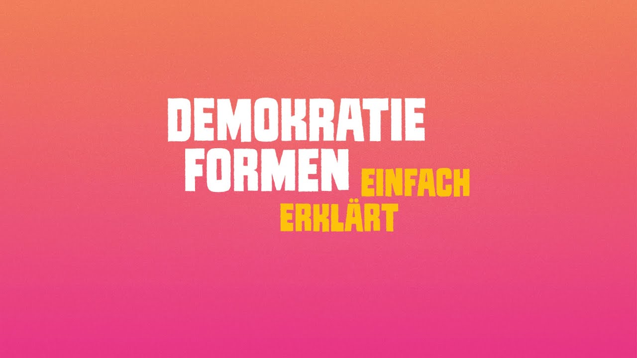 Was sind Demokratieformen? 🇩🇪 🇨🇭