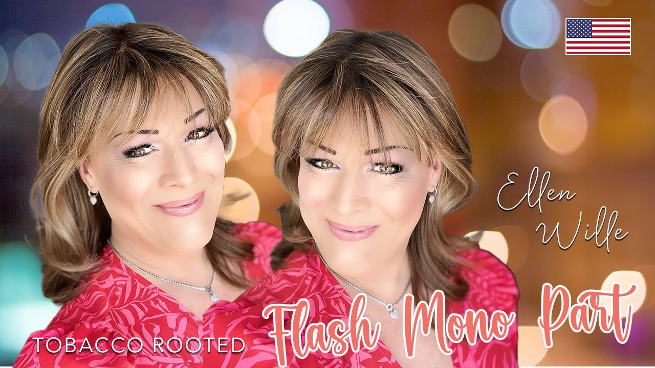 Ellen Wille Flash Mono Part in Tobacco rooted (wig review)