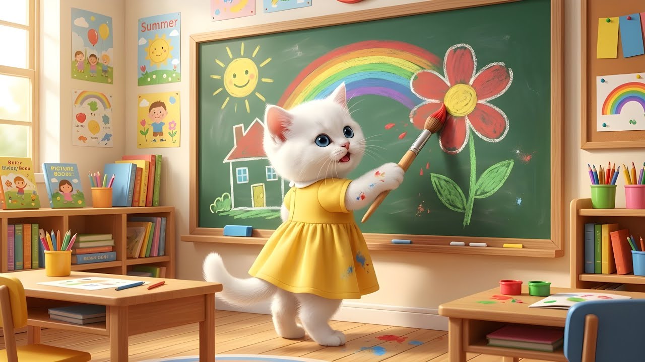 The Talented Kitten: A Heartwarming Story of a Little Cat Who Paints Beautifully”
