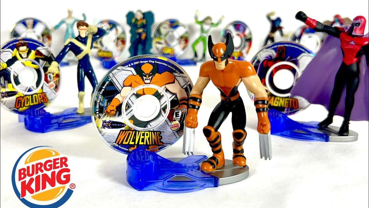 2001 X-MEN EVOLUTION Burger King Toys Full Set (ASMR)