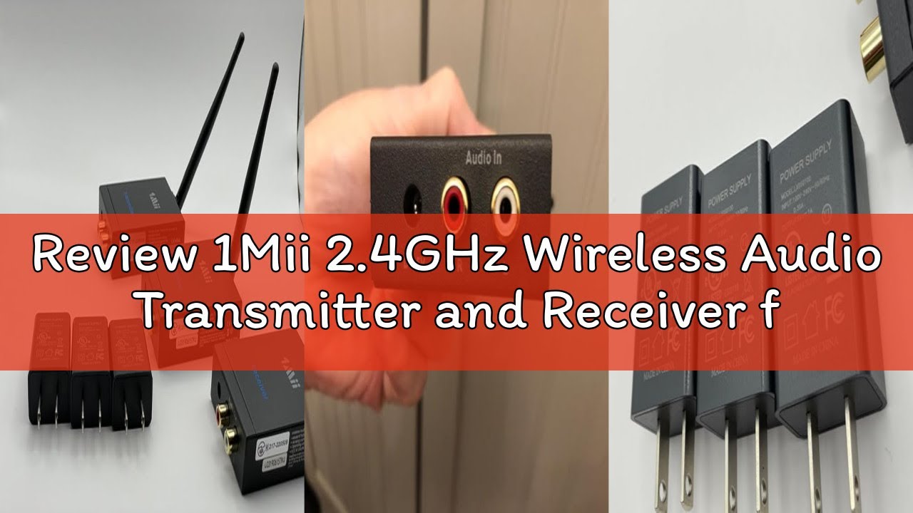 Review 1Mii 2.4GHz Wireless Audio Transmitter and Receiver for TV (1 TX+ 2 RX), 20ms Ultra Low Delay