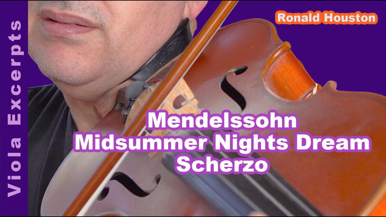 Viola excerpt tutorial  - Mendelssohn Scherzo - Midsummer Night’s Dream