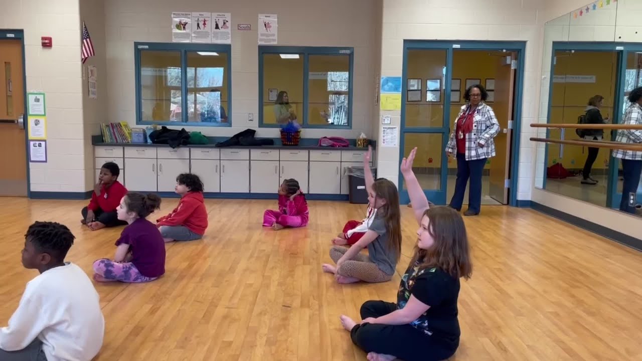 Diggs-Latham Principal Dobson observes dance class