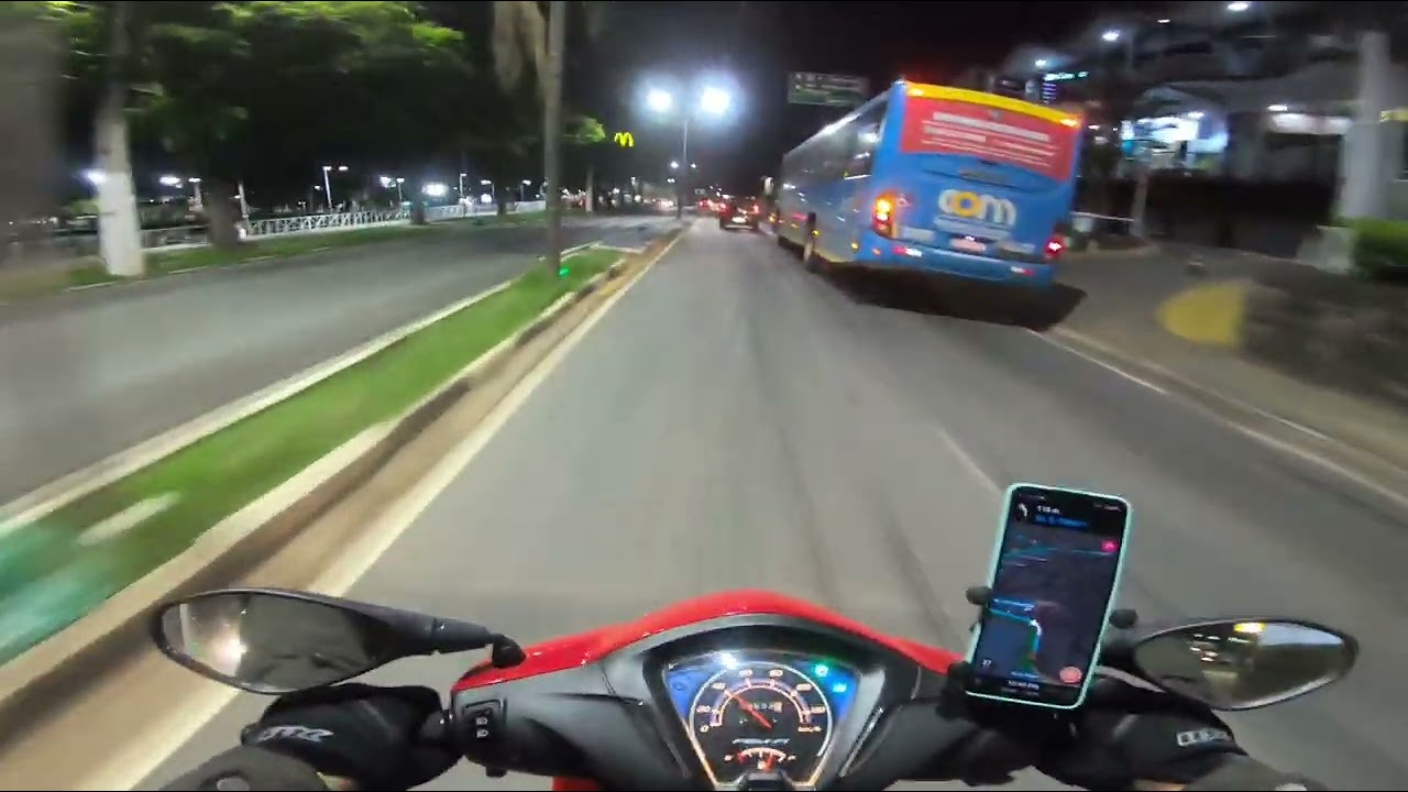 Viagem noturna para Socorro SP(150km) Biz 110i engarupada