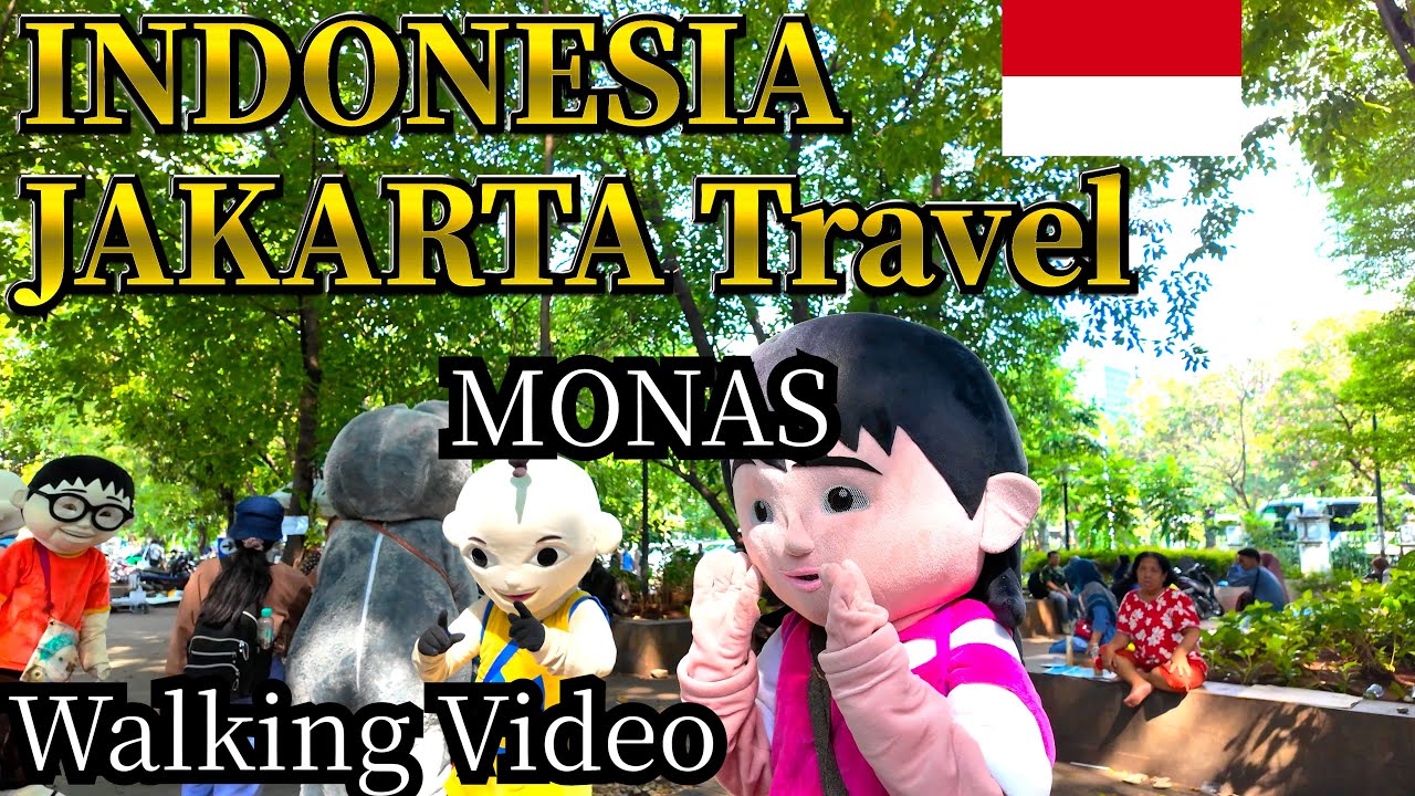 Jakarta Monas Walking Tour Exploring Indonesia’s National Monument  Full Uncut 4K Walk4K