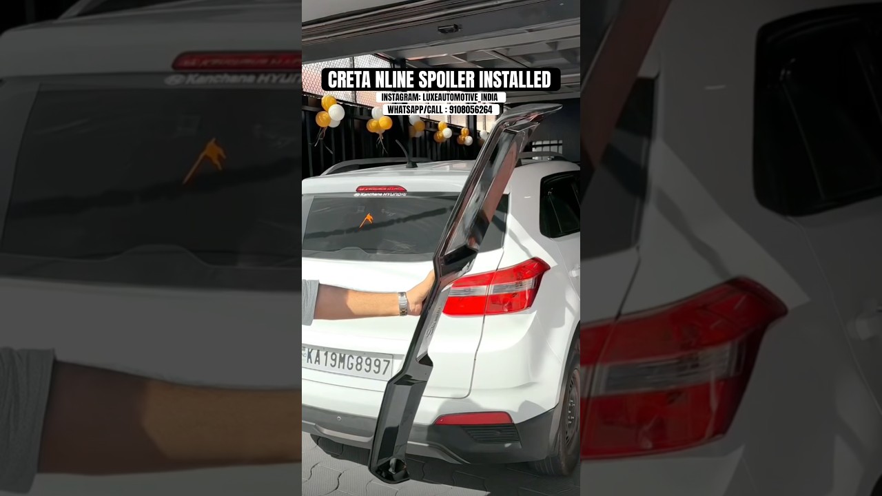 CRETA NLINE SPOILER #creta #hyundaicreta #cretastatus #cretamodification #cretamodified