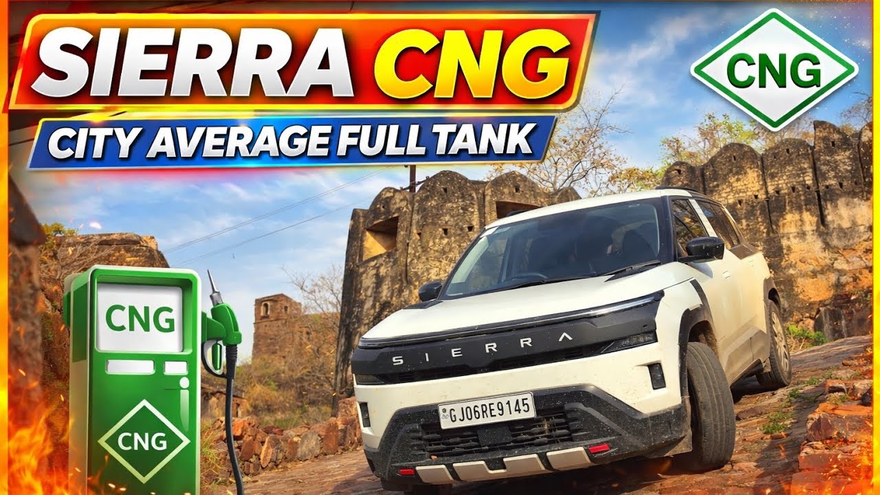 TATA SIERRA CNG CITY AVERAGE TEST | SAIFUEL CNG VADODARA 🔥 | CALL 9104040505 FOR INFO