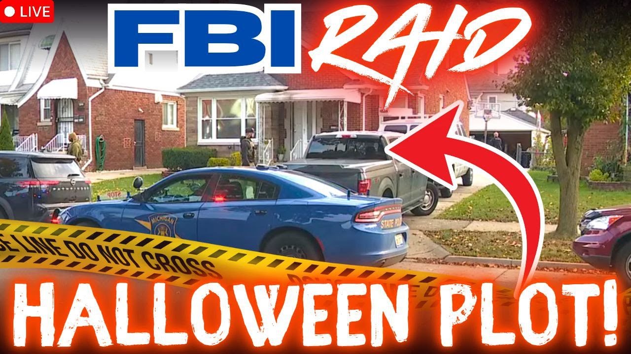 🔴 FBI RAID! Dearborn. HALLOWEEN TERROR PLOT!! ARRESTS!! Michigan - LIVE.