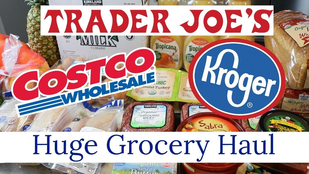 My Two Week Menu + Trader Joe's 🍊 Costco 🍋 Kroger Grocery Haul