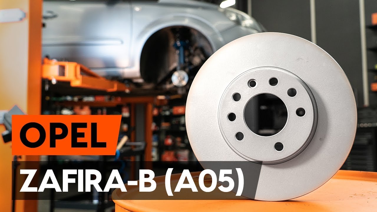 Cum se înlocuiește discuri frana din față pe OPEL ZAFIRA-B 2 (A05) [TUTORIAL AUTODOC]