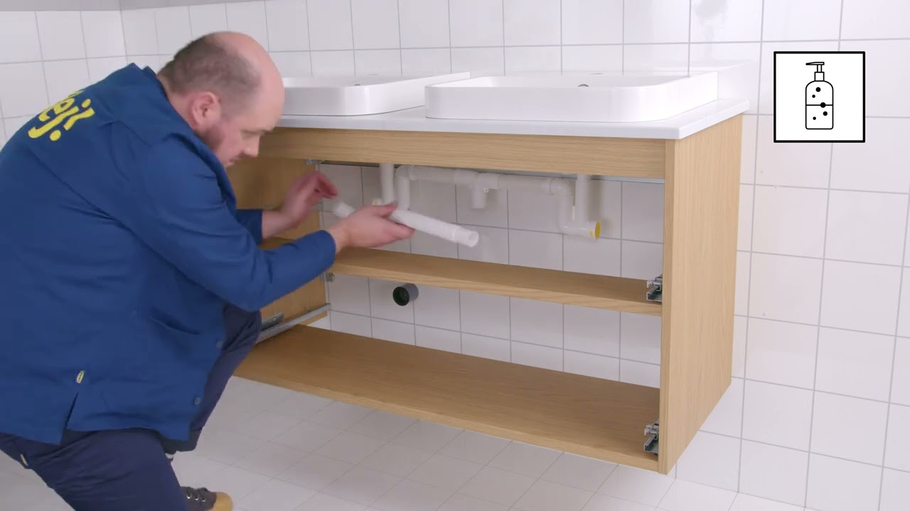 ÄNGSJÖN Dubbele wastafel montage & installatie