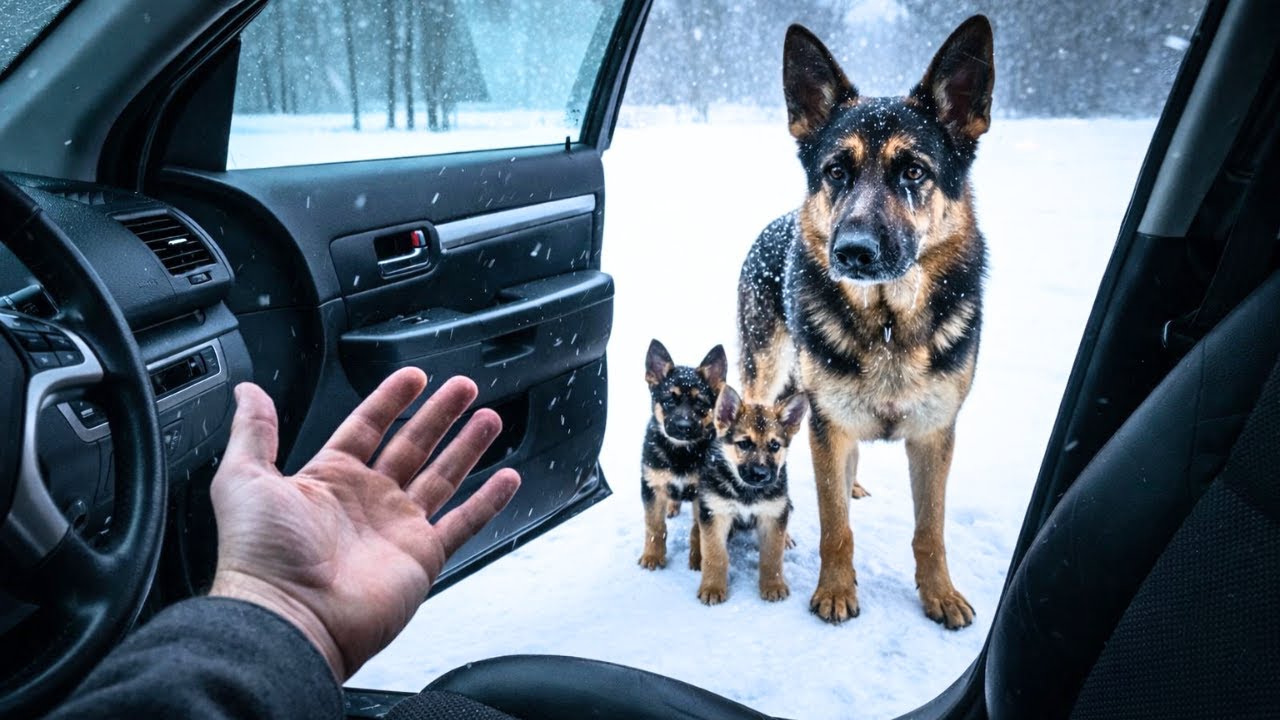 Un Homme Ouvre Son Camion À Une Famille De Chiens Gelés — Ce Qui Suit Est Un Miracle