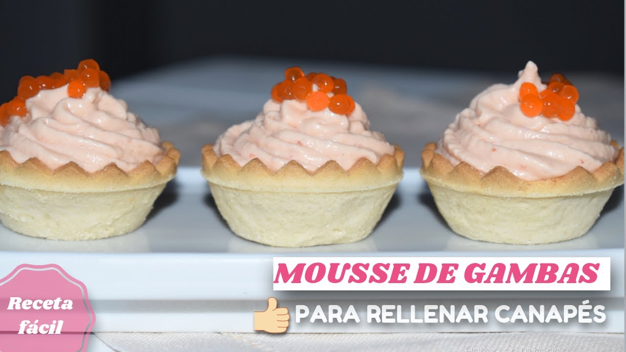 🦐 MOUSSE DE GAMBAS 🦐 Receta muy fácil para rellenar todo tipo de canapés