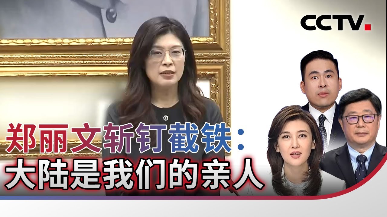 郑丽文斩钉截铁：大陆是我们的亲人 20260130 | CCTV中文《海峡两岸》