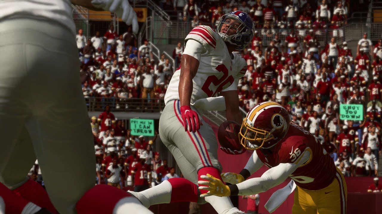 Madden 19 RB Career Mode - Saquon Barkley Giants vs Redskins EP 13 | Madden NFL 19 Franchise Mode