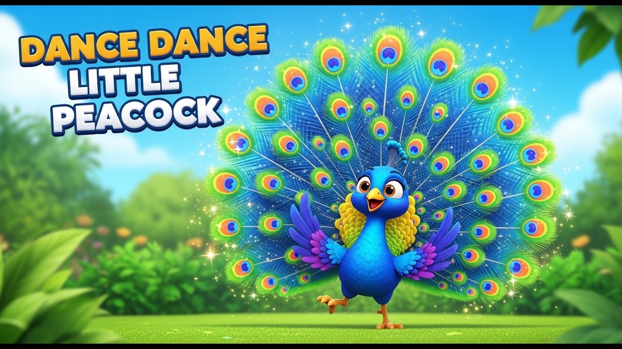 Dance Dance Little Peacock 🦚🎵 | Peacock Rhyme for Kids | ToonWhiz Kids