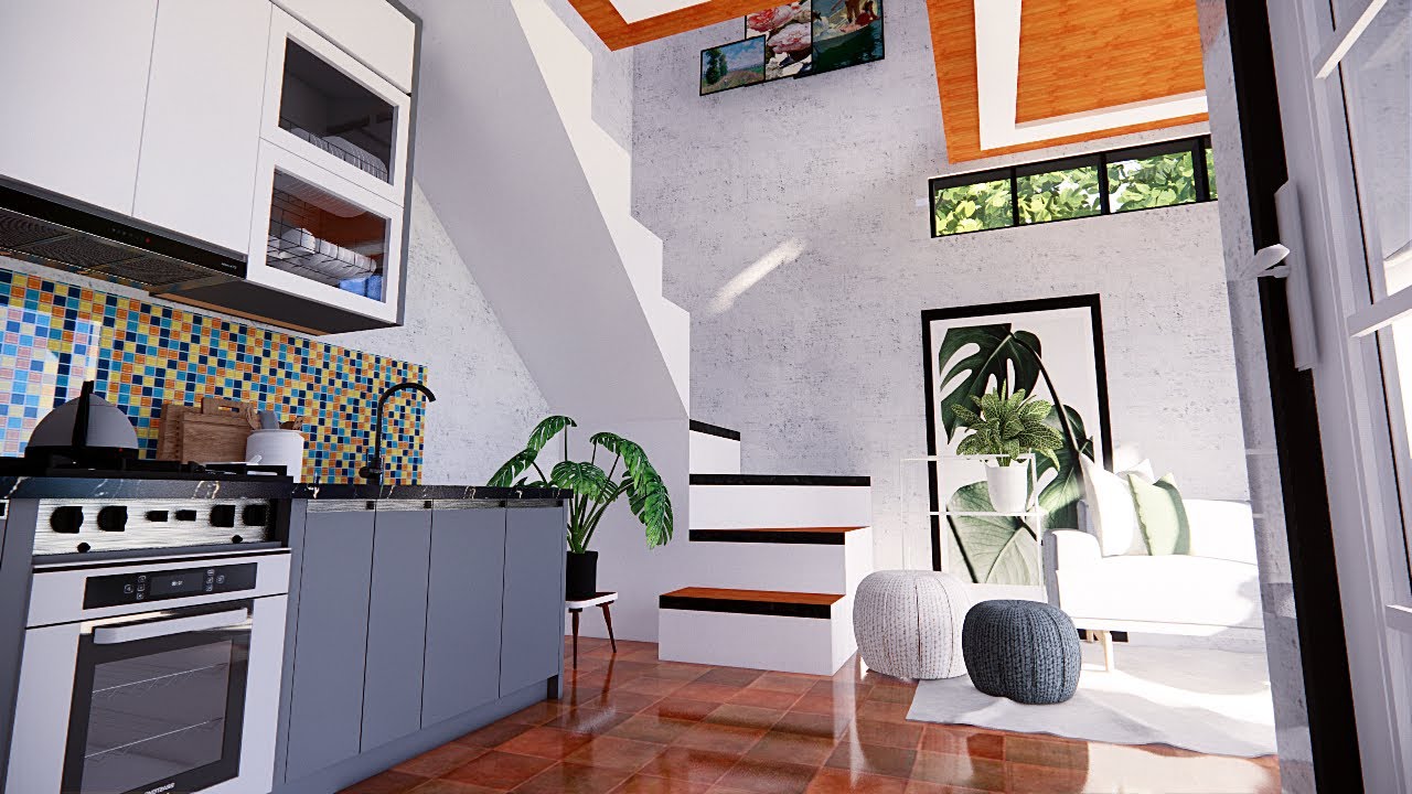 Rumah Minimalis 5x5 Meter 2 Lantai - 2 Kamar Tidur, Keren Nih...
