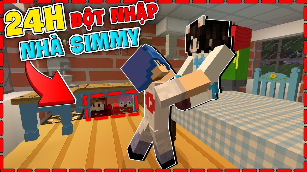 THỬ THÁCH 24 GIỜ ĐỘT NHẬP VÀO NHÀ SIMMY*TRỐN TRONG NHÀ CỦA SIMMY*TRỐN TRONG NHÀ CỦA CON GÁI