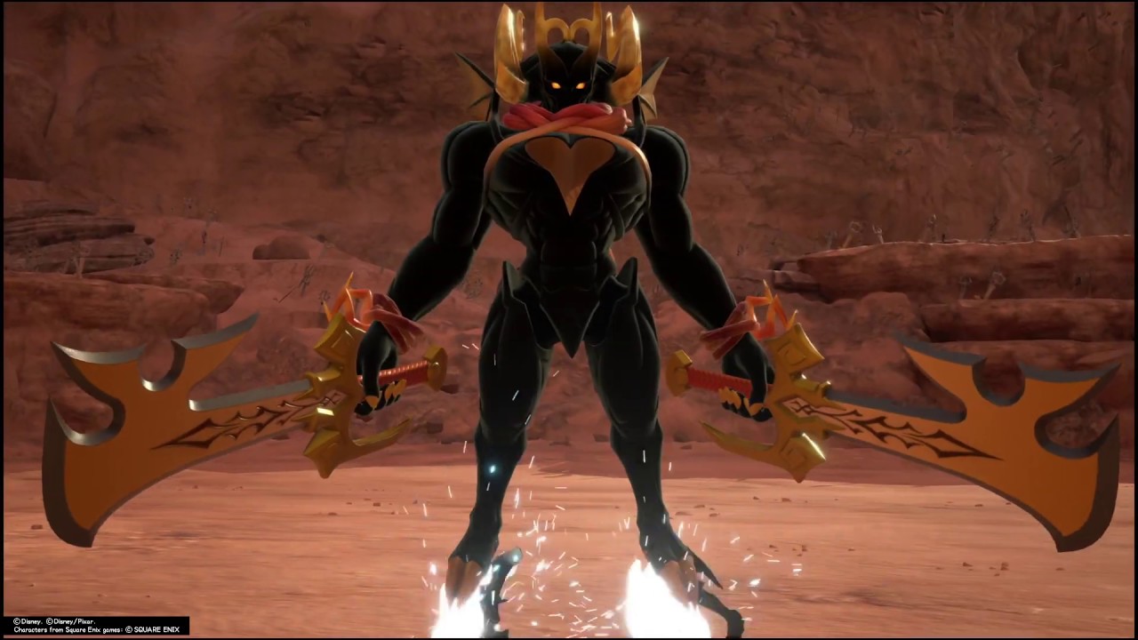 Kingdom Hearts III ReMind - Dark Inferno X Boss Fight Critical Mode No Damage