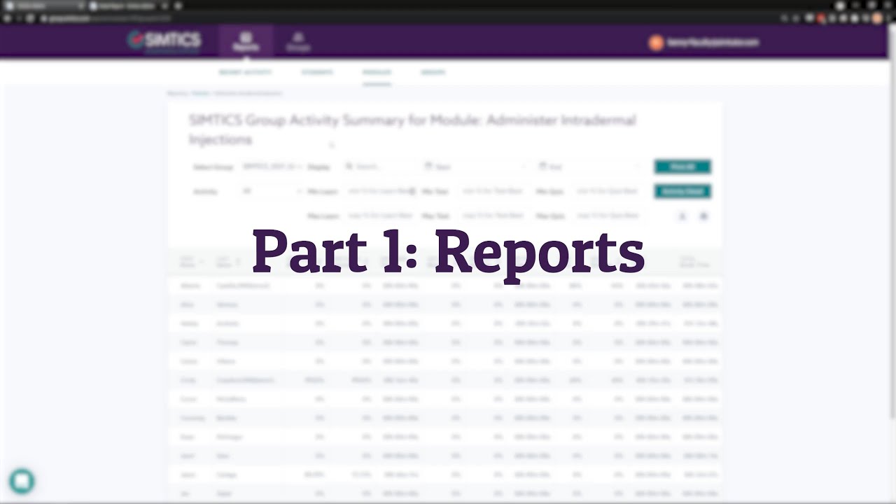 SIMTICS Instructor Guide - Reporting Functions