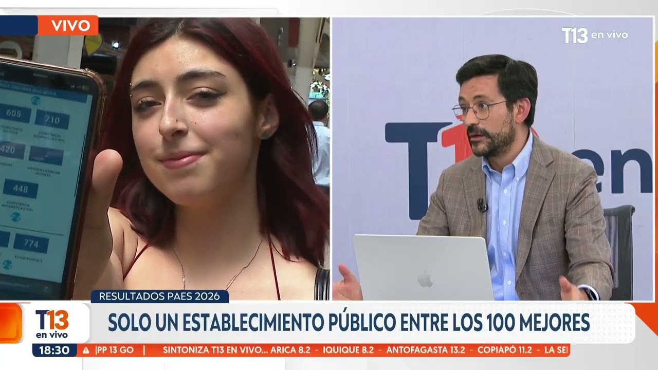 Resultados PAES 2026: Solo un establecimiento p&uacute;blico entre los 100 mejores