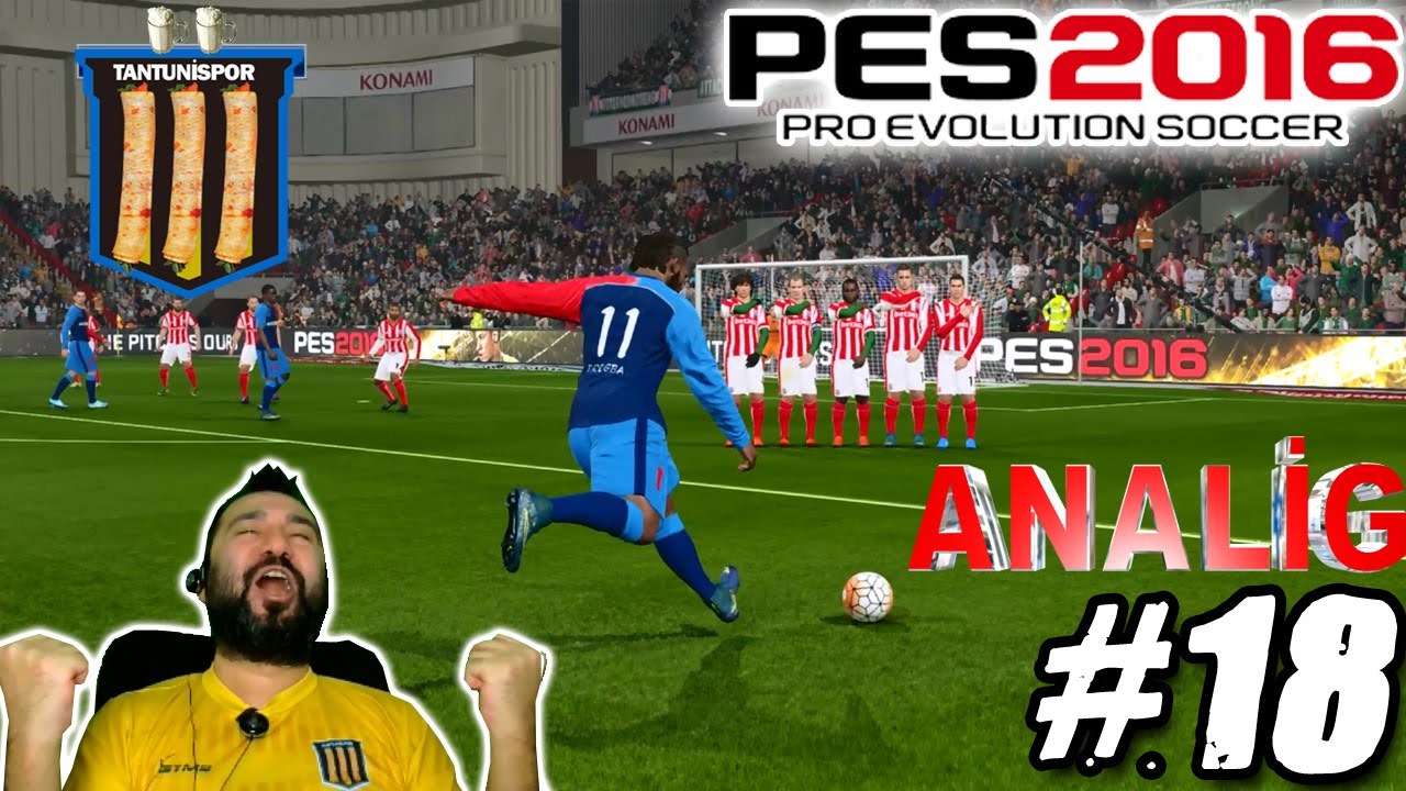TANTUNİSPOR ile PES 2016 ANALİG #18 | KNUCKLEBALL UZMANI!