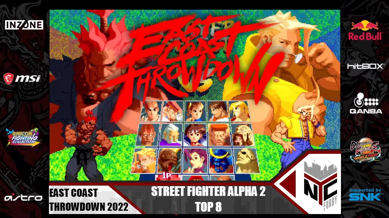 Street Fighter Alpha 2 East Coast Throwdown 2022 TOP 8