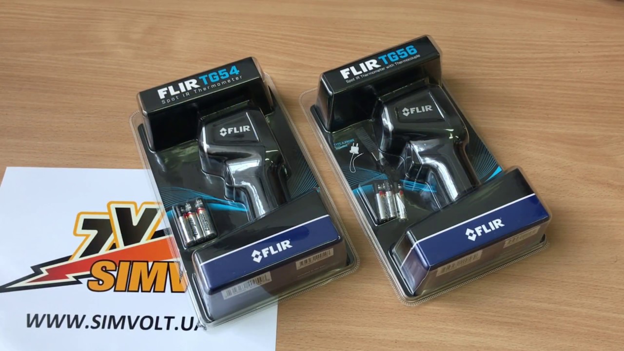 Инфракрасные пирометры Flir TG54 / TG56, тест точности
