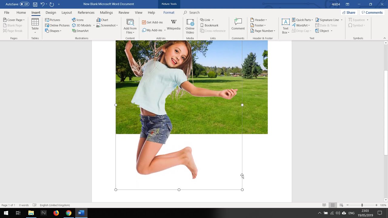 How To Insert Image Into Another Image Using Microsoft Word and Make Background Transparent