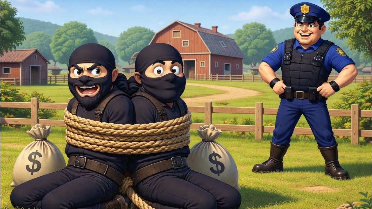 Baby Farm Animals Stolen at Night 😱 | Brave Farmer & Police Rescue Story | 3D Cartoon Story