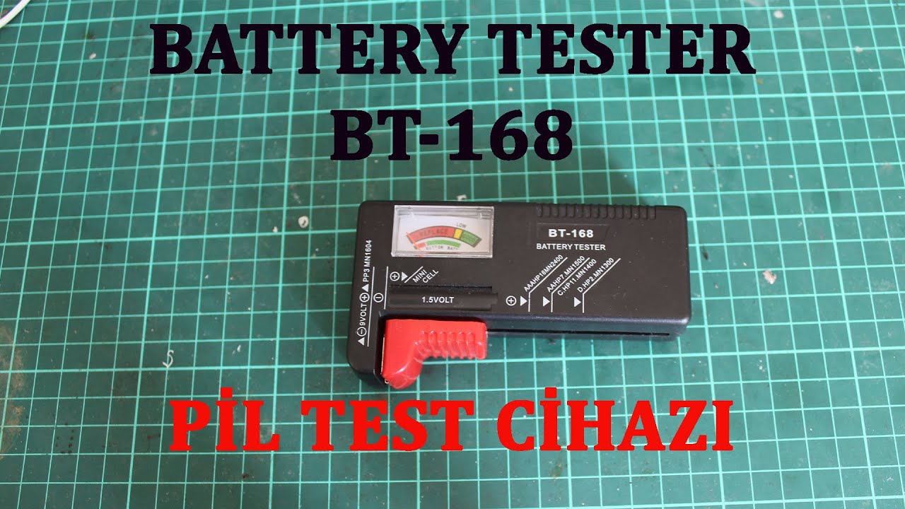 Battery tester BT 168 PİL TEST CİHAZI İLE ATIK PİL KUTUSUNDAKİ PİLLERİN DURUMU
