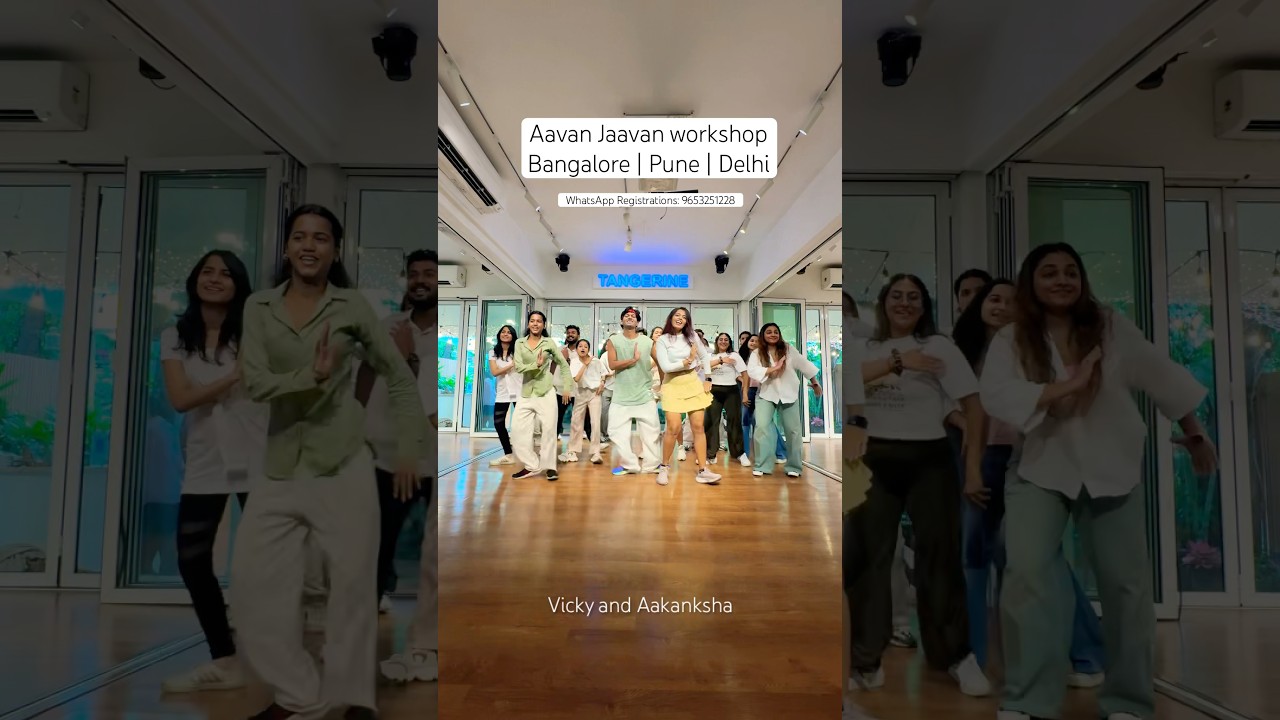 Aavan Jaavan dance workshop by Vicky and Aakanksha #vickyandaakanksha #aavanjaavan
