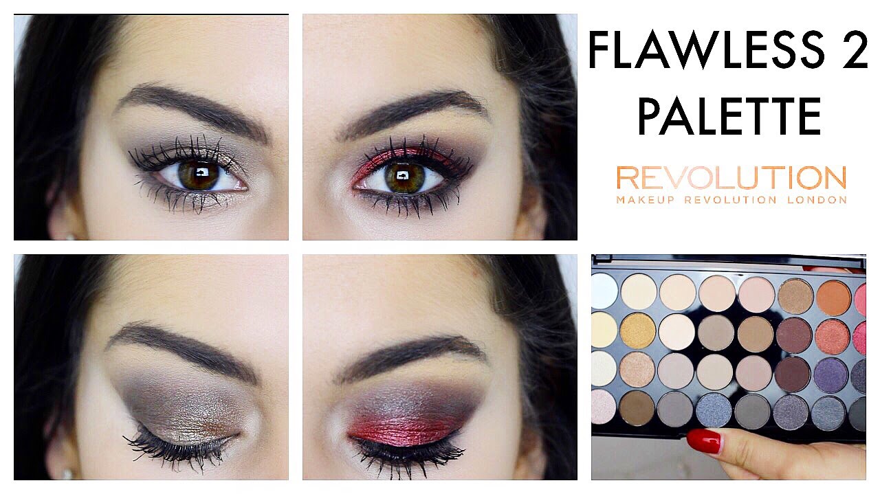1 PALETTE 2 LOOKS: MAKEUP REVOLUTION FLAWLESS 2 EYESHADOW PALETTE