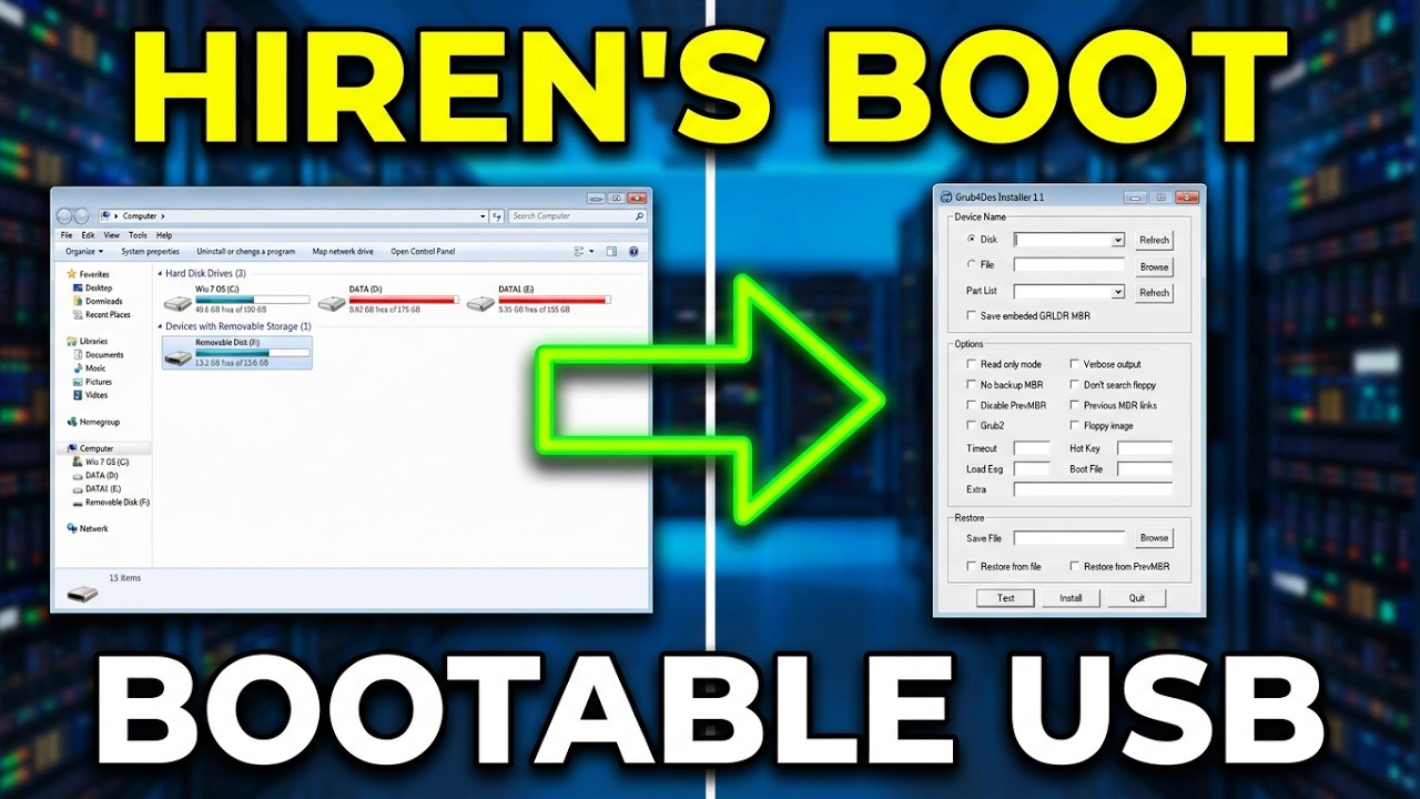 🤩Making a Hiren's Boot Pen Drive Using Grub4Dos | How to create Hiren's bootable pendrive #pendrive🤩