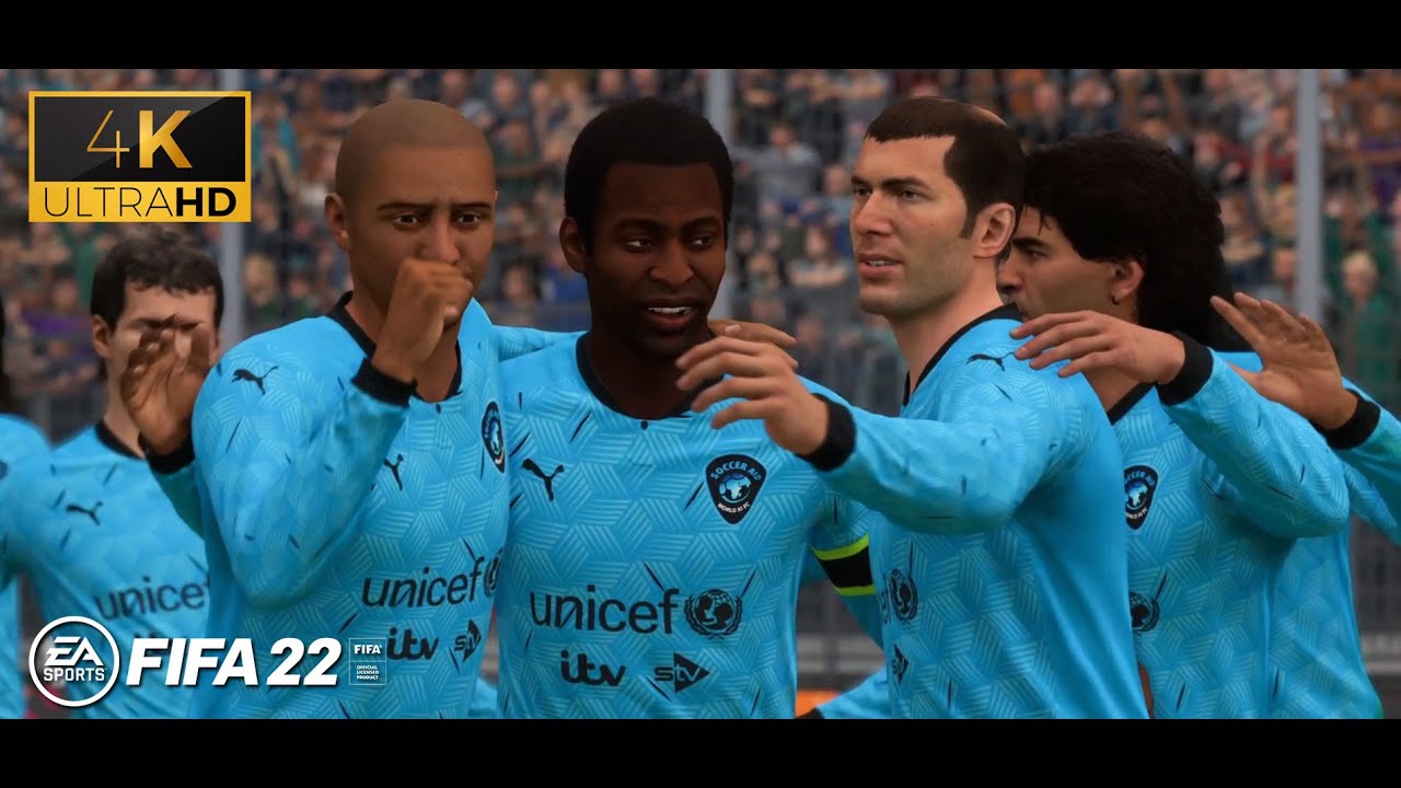 FIFA 22 - Soccer AID vs. Adidas ALL STAR - GAMEPLAY (XBOX SERIES X 4K60FPS)