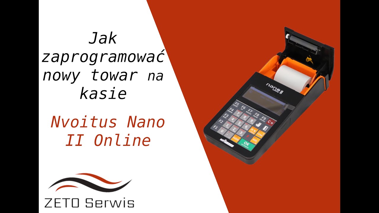 Jak zaprogramować nowy towar na kasie Novitus Nano II Online